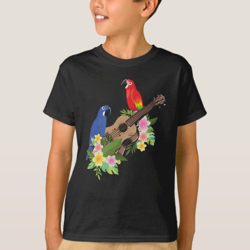 Ukulele Parrot T_Shirt