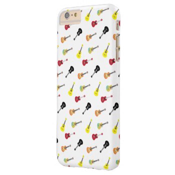 Ukulele Pattern Simple & Cute Musical Barely There Iphone 6 Plus Case by caseplus at Zazzle