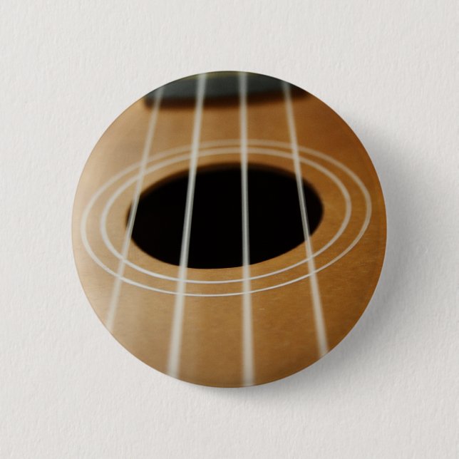 Ukulele Pinback Button (Front)
