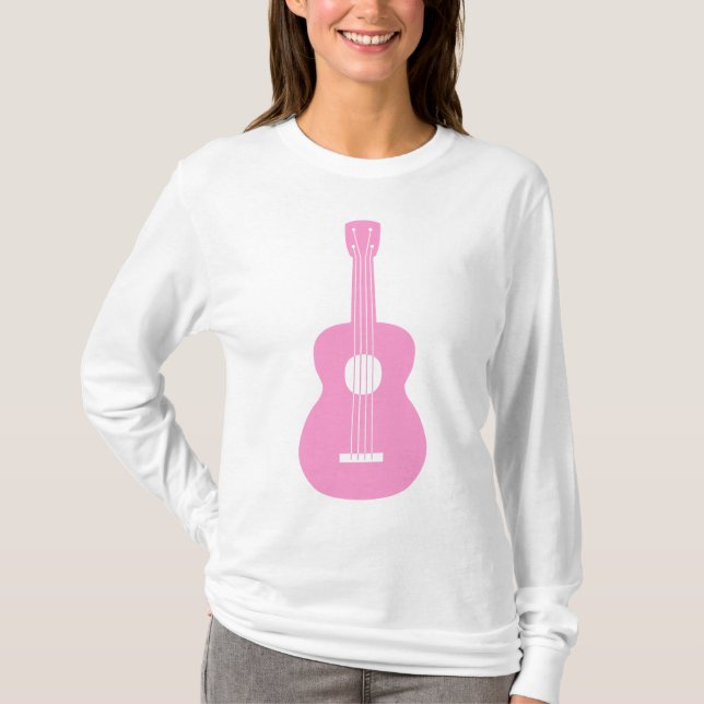 Ukulele - Pink T-Shirt (Front)