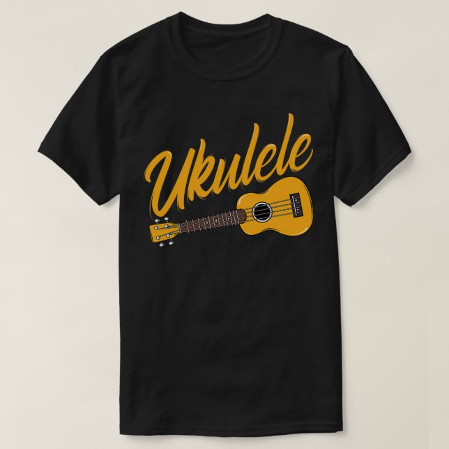 Ukulele Player Funny Music Instrument Guitar Lover T-Shirt (Design Front)