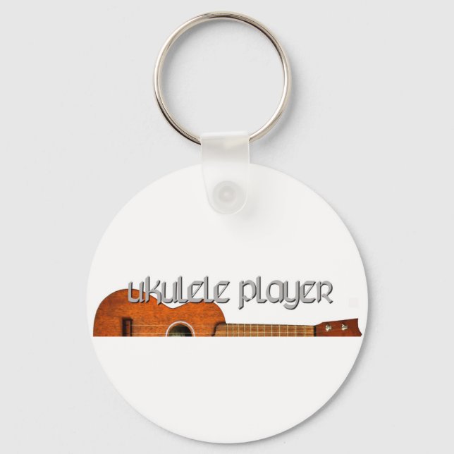 Ukulele Player Magazine Logo Keychain (Front)