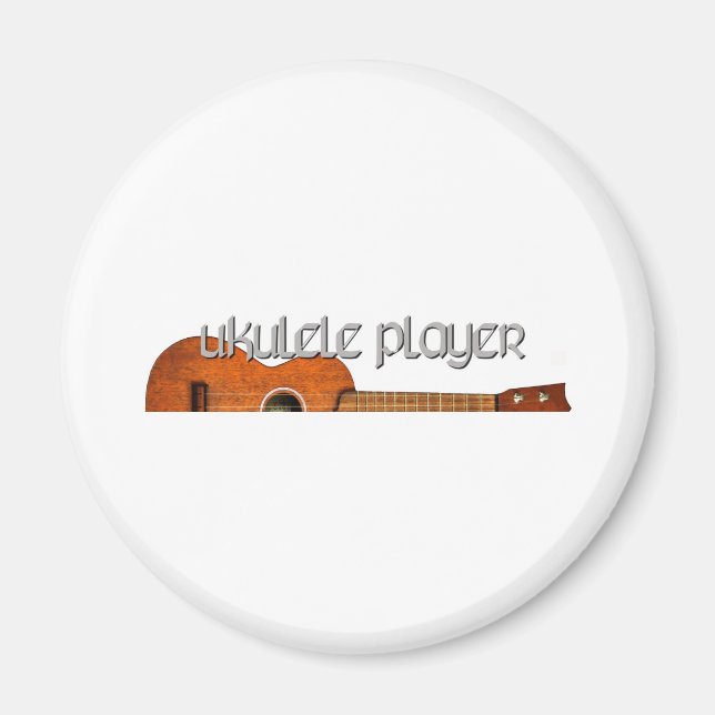 Ukulele Player Magazine Logo Magnet (Front)