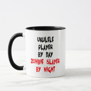 Ukulele Player Zombie Joke Mug