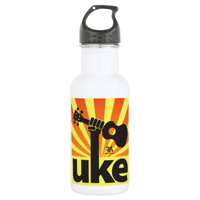 Ukulele Power Water Bottle (Front)
