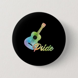 Ukulele Pride Uke Instrument Music Guitar Gift Button