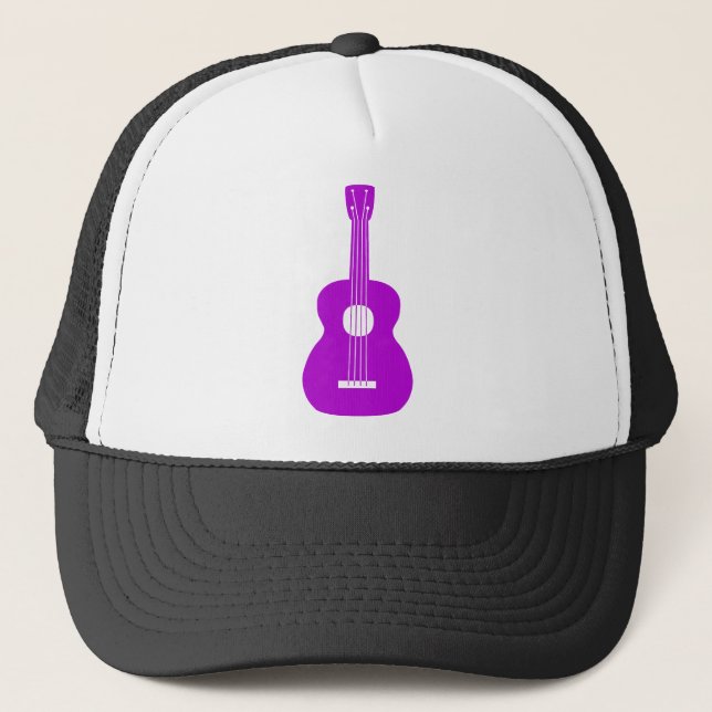 Ukulele - Purple Trucker Hat (Front)