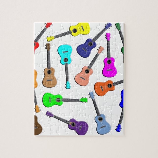 Ukulele Rainbow Jigsaw Puzzle (Vertical)