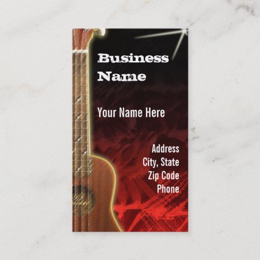 Customizable ukulele.red ~ bc business card templates