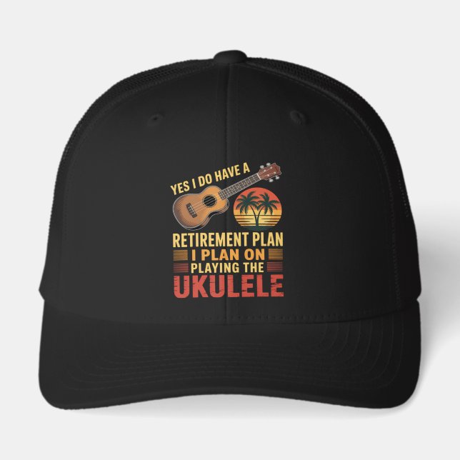 Ukulele Retirement Plan Funny (Front)