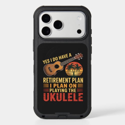Ukulele Retirement Plan Funny iPhone 17 Pro Max Case