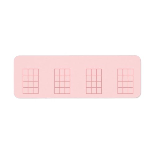 Ukulele Stickers Empty Chord Chart 4 Frets Pink