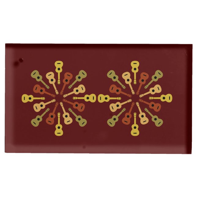 Ukulele table card holder (Front)