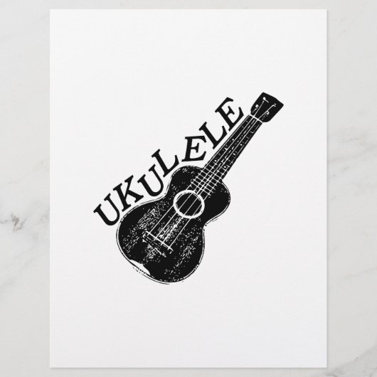 Ukulele Text And Image (Front)