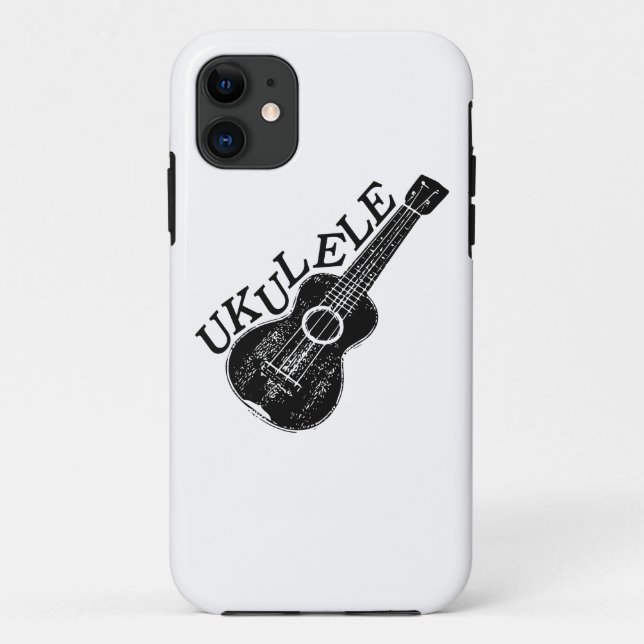 Ukulele Text And Image Case-Mate iPhone Case (Back)
