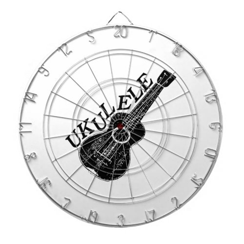 Ukulele Text And Image Dart Board