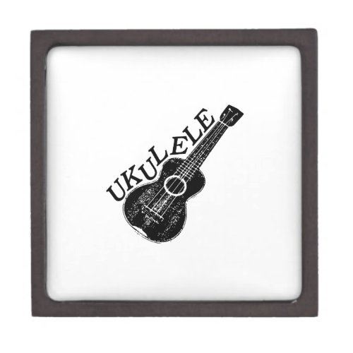 Ukulele Text And Image Gift Box