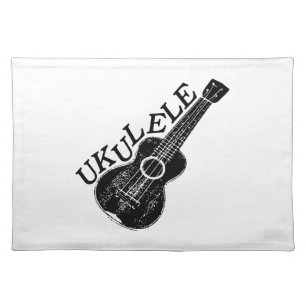 Ukulele Text And Image Placemat