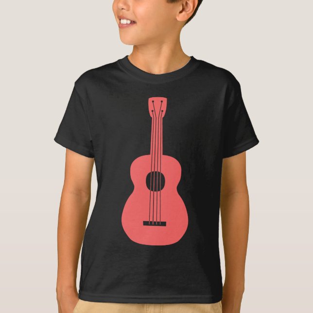 Ukulele - Tropical Pink T-Shirt (Front)