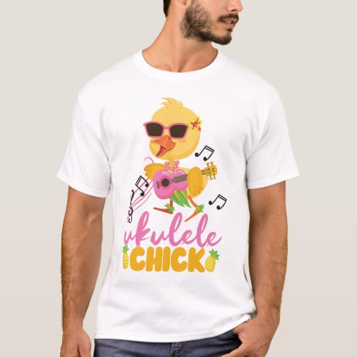 Ukulele Ukulele Chick Chicken T_Shirt
