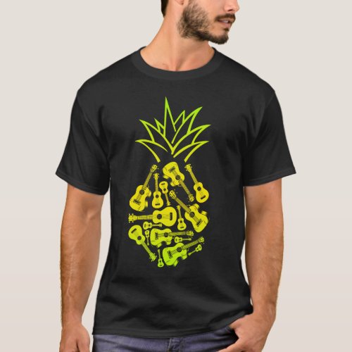 Ukulele Ukulele Pineapple Pineapple T_Shirt