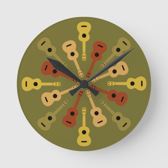 UKULELE wall clock
