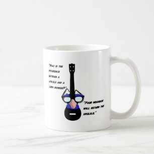 Ukuleles and lawnmowers coffee mug