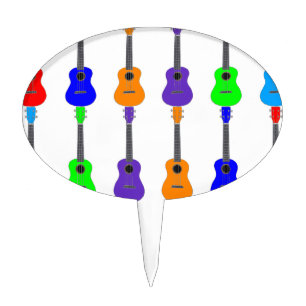 Ukuleles Cake Topper