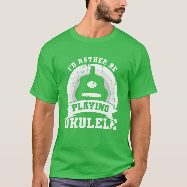 Ukulelist Quote retro T-Shirt (Front)