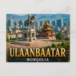 Ulaanbaatar Vast Steppes and Mongolian Heritage Postcard