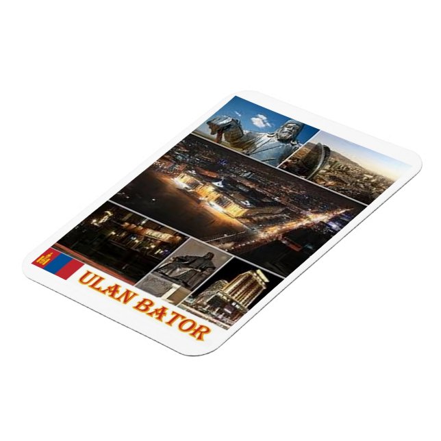 Ulan Bator - Mongolia  - Mosaic - Magnet (Left Side)