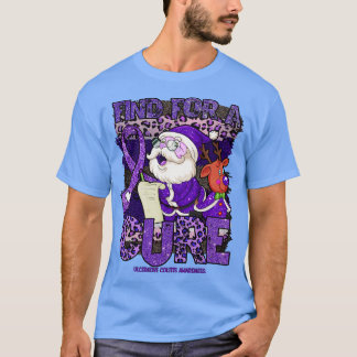 Ulcerative Colitis Awareness leopard christmas cur T-Shirt