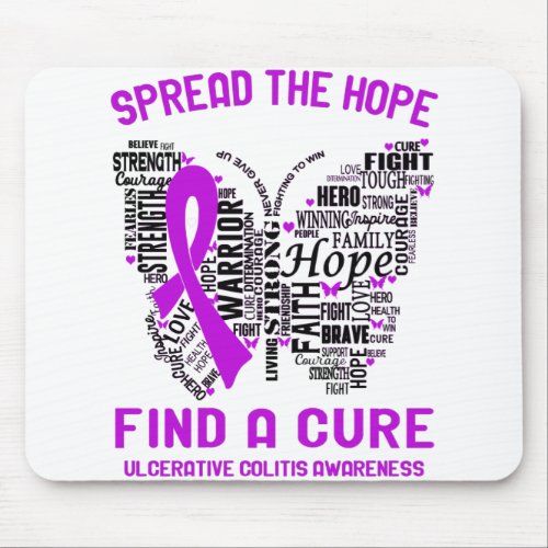 Ulcerative Colitis Awareness Month Ribbon Gifts Mouse Pad
