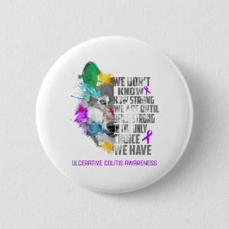Ulcerative Colitis Awareness Ribbon Support Gifts Button