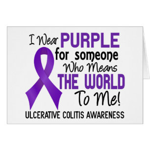 Ulcerative Colitis Means World To Me 2 Cards