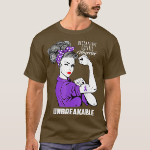 Ulcerative Colitis Warrior Unbreakable Awareness G T-Shirt