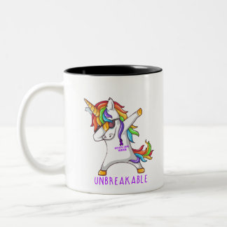 ULCERATIVE COLITIS Warrior Unbreakable Two-Tone Coffee Mug
