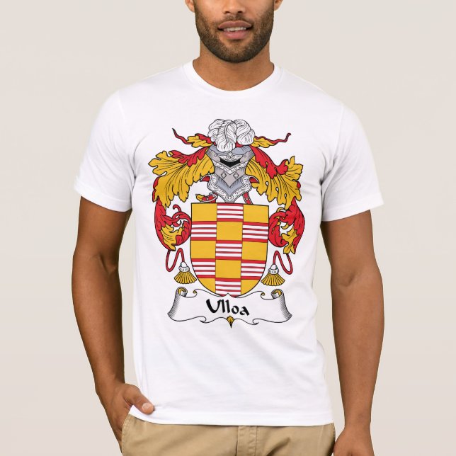 Ulloa Family Crest T-Shirt (Front)
