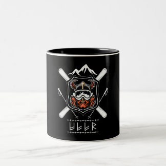 Ullr God Archery Norse Hunting Viking Vintage Gift Two-Tone Coffee Mug