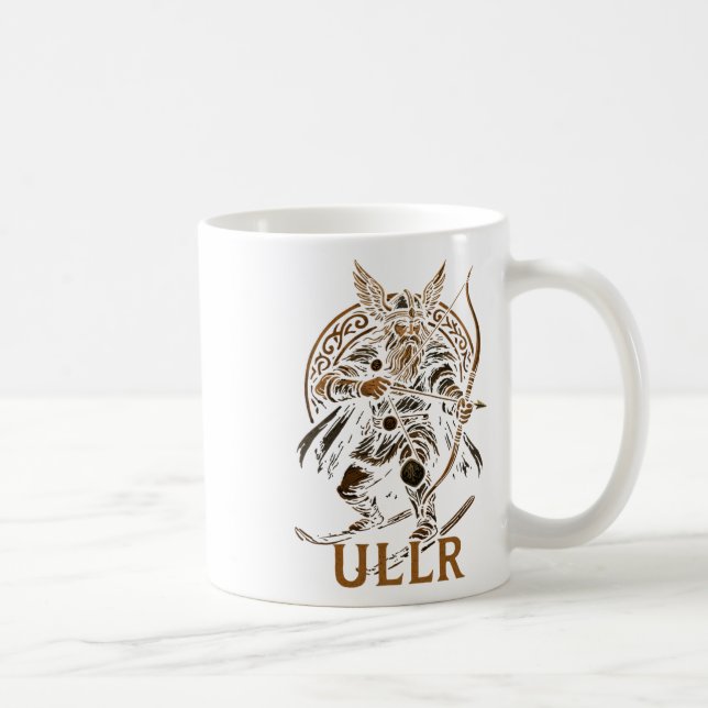 Ullr Norse God Of Archery And Skiing  Coffee Mug (Right)