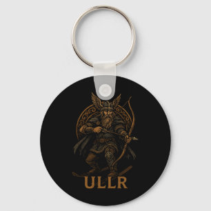Ullr Norse God Of Archery And Skiing  Keychain