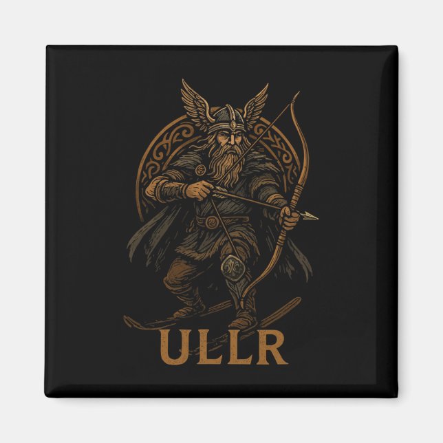 Ullr Norse God Of Archery And Skiing  Magnet (Front)
