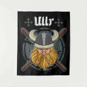 Ullr Ski Winter Sports Gifts Skiing Viking Ullr Tapestry