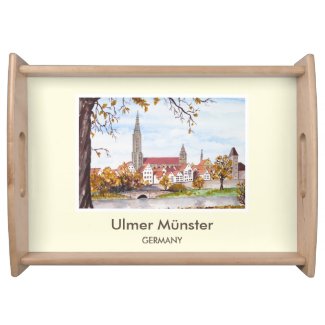 Ulm Minster Germany Painting by Farida Greenfield