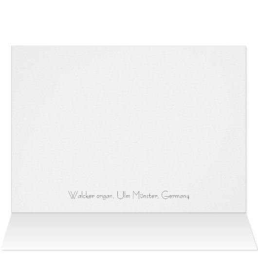 Ulm Munster organ card (Inside Horizontal (Top))