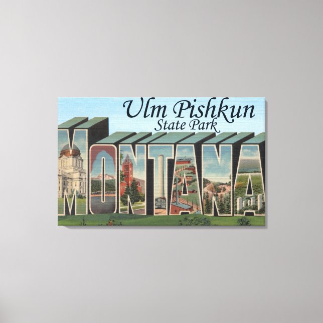Ulm Pishkun State Park, Montana Canvas Print (Front)