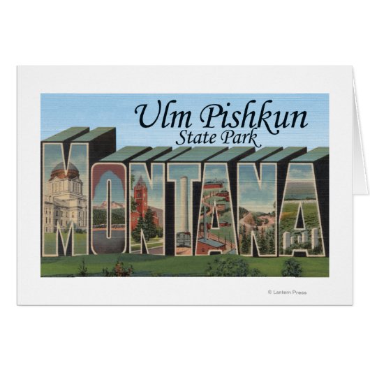 Ulm Pishkun State Park, Montana Cards (Front Horizontal)