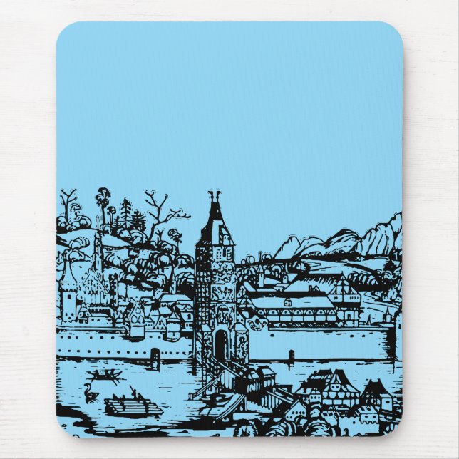 Ulm town in Baden-Württemberg in Germany Mouse Pad (Front)