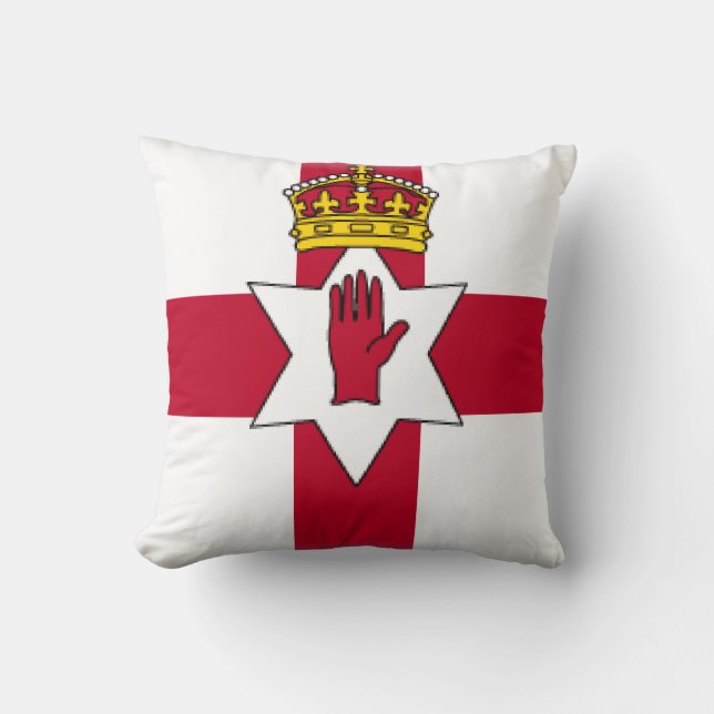 Ulster Northern Ireland Throw Pillow (Front)