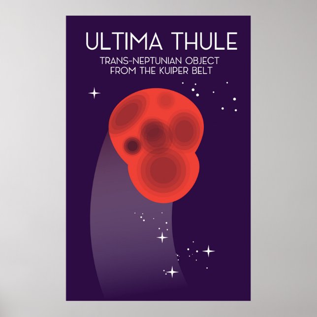 Ultima Thule Keiper Belt space art Poster (Front)